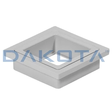 Kockás csapadékvízszűrő négyszögszelvényű lefolyócső betét