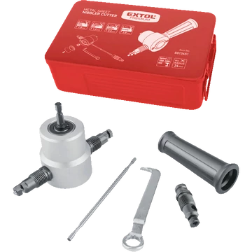 Extol Premium fúrógéppel hajtható mechanikus lemezvágó / nibbler