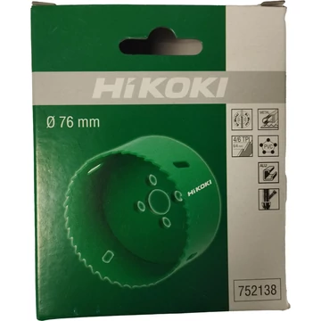 HiKOKI lyukfűrész 76mm HSS BI-metál