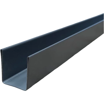 U-profil lemezkerítéshez matt alumínium 