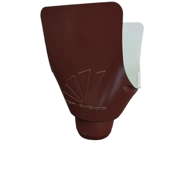 Alumínium betorkollócsonk 76mm RAL 3009 Bordó