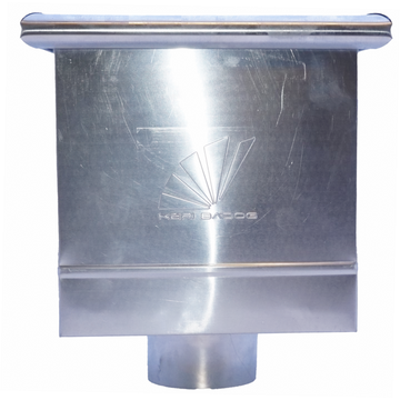 Vízgyűjtő üst - Natur horgany fali  Ø100 mm - Keribadogdirect.hu