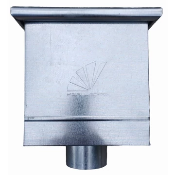 Horganyzott acél fali vízgyűjtő üst Ø100 mm 