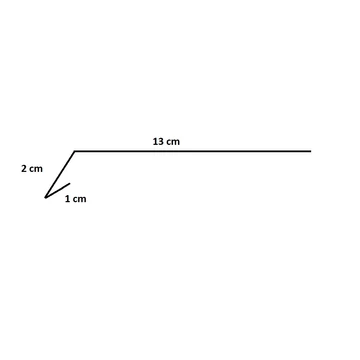 Natúr alumíniumlemez ereszszegély 2 m