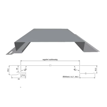 Alumínium sávos homlokzatburkolat
