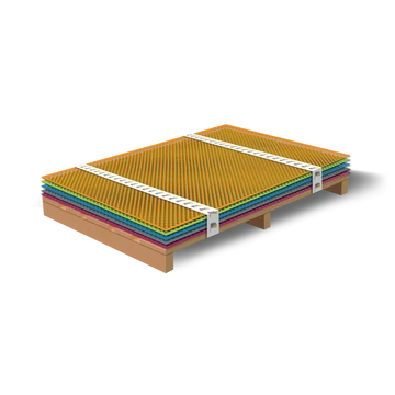 Lindab FOP-CO fényes acél perforált táblalemez 0,5x1230x2000 mm Classic