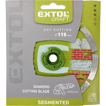Extol Craft gyémánt vágótárcsa 115x22,23 mm szegmentált