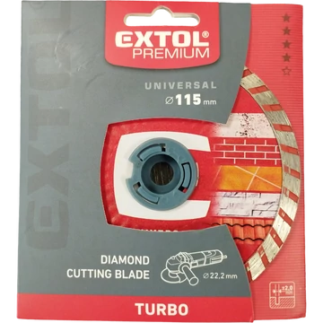 Extol Premium gyémánt vágótárcsa 115x22,23 mm turbó