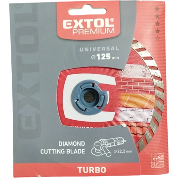 Extol Premium gyémánt vágótárcsa 125x22,23 mm turbó