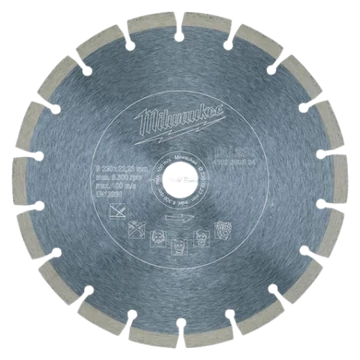 Milwaukee gyémánt vágótárcsa 230x22,23 mm szegmentált