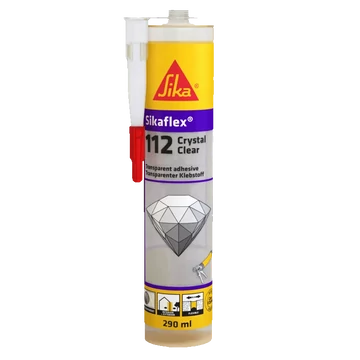 Sikaflex-112 Ragasztó és Tömítő-Ragasztó Crystal Clear 290ml