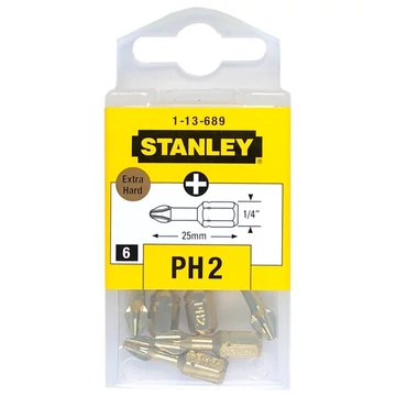 Stanley behajtóhegy extrakemény Ph2 6db