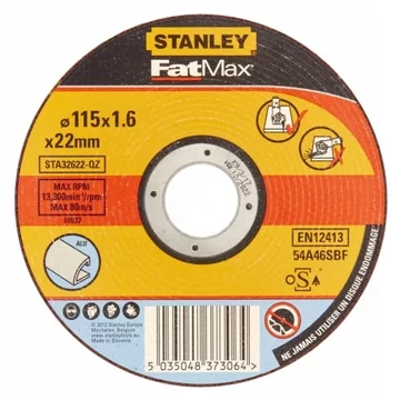 Stanley Fatmax inoxvágó tárcsa 115×1×22mm
