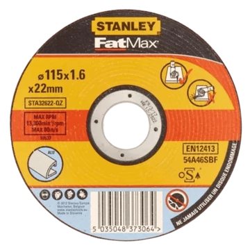 Stanley Fatmax inoxvágó tárcsa 115×1×22mm