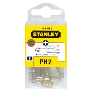 Stanley behajtóhegy extrakemény Ph2 6db