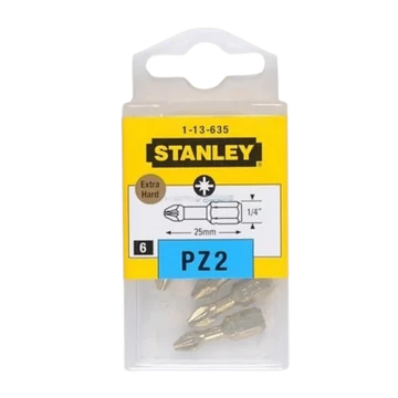 Stanley behajtóhegy extrakemény Pz2 6db