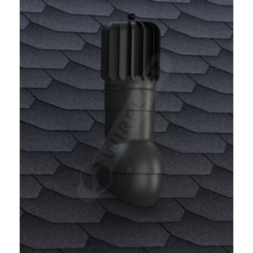 Légáramlásnövelő szellőző zsindely, pala, síkcserép fedéshez Ø125mm