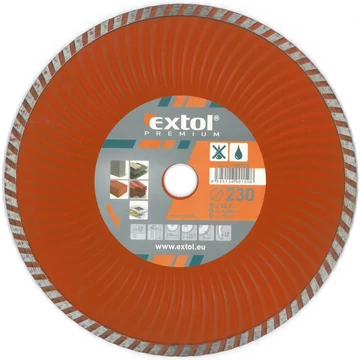 Extol Premium gyémánt vágótárcsa 230x22,23 mm turbó
