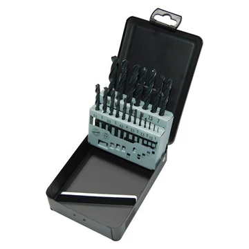 Milwaukee csigafúró készlet 19 részes, 1,0-10,0 mm HSS-R DIN 338 (fém dobozban)