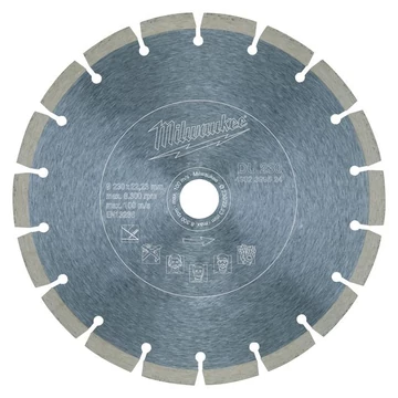 Milwaukee gyémánt vágótárcsa 230x22,23 mm szegmentált