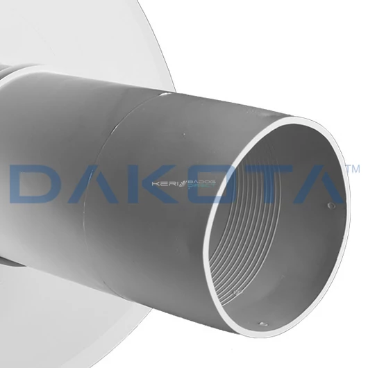 PVC lapostető összefolyó Ø80x240mm 10db/csomag