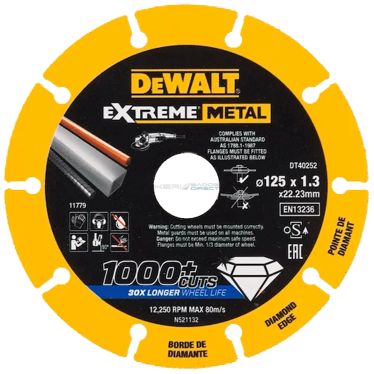 DeWALT Extreme Metal gyémánt vágótárcsa 125x22,2mm
