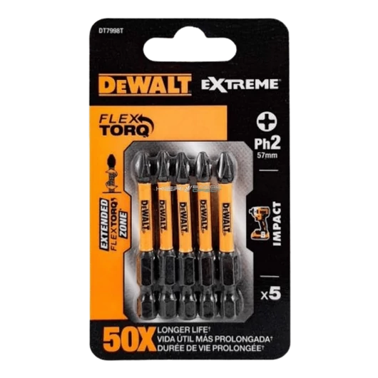 DeWALT FlexTorq® csaverbehajtó bit 50 mm PH2