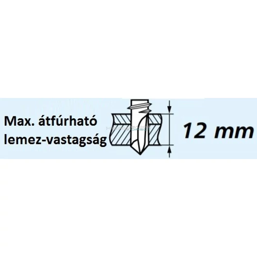 Önfúró vascsavar gumialátéttel 5,5/12x32