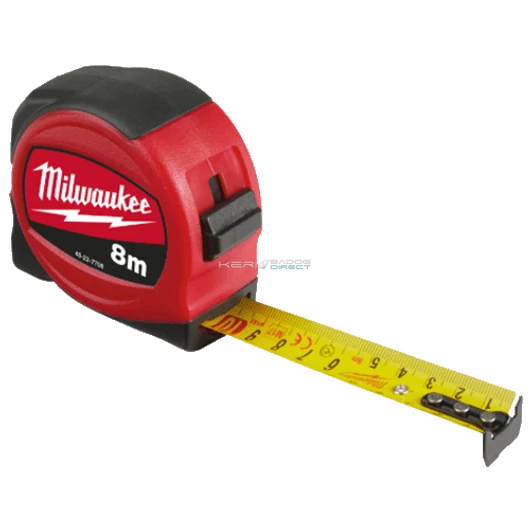 Milwaukee mérőszalag 8m skálázás