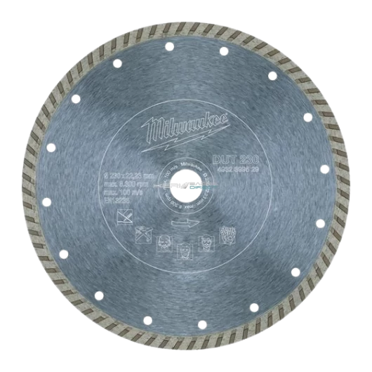 Milwaukee gyémánt vágótárcsa 230x22,23 mm turbó
