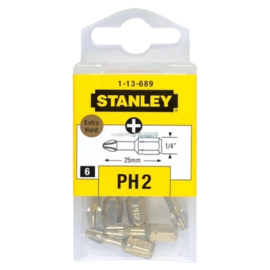 Stanley behajtóhegy extrakemény Ph2 6db
