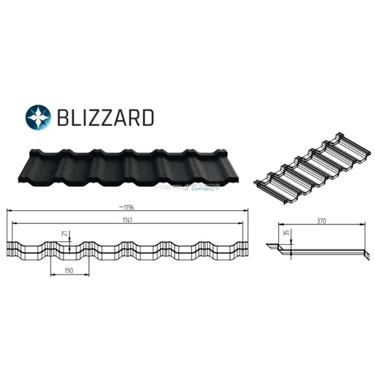 Blachotrapez Blizzard kőzuzalékos cserepeslemez