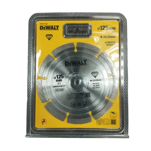 DeWALT gyémánt vágótárcsa 125x22,23 mm szegmentált