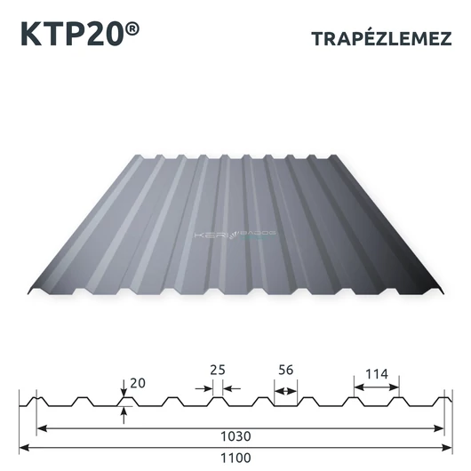 KTP20 famintás trapézlemez