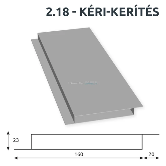 Kéri-Kerítés 2.18 famintás lemezkerítés deszka