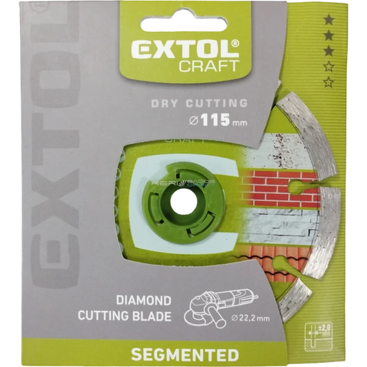 Extol Craft gyémánt vágótárcsa 115x22,23 mm szegmentált